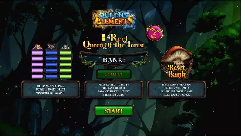 Introduction Screen - 1 Reel Queen Of The Forest Spinomenal  