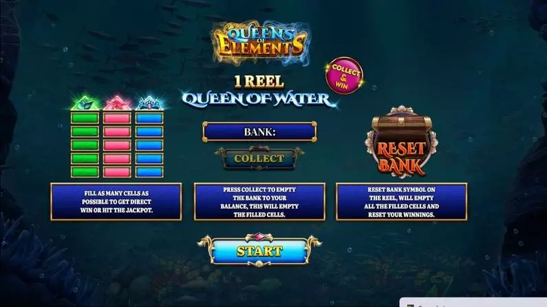 Introduction Screen - 1 Reel Queen Of Water Spinomenal  