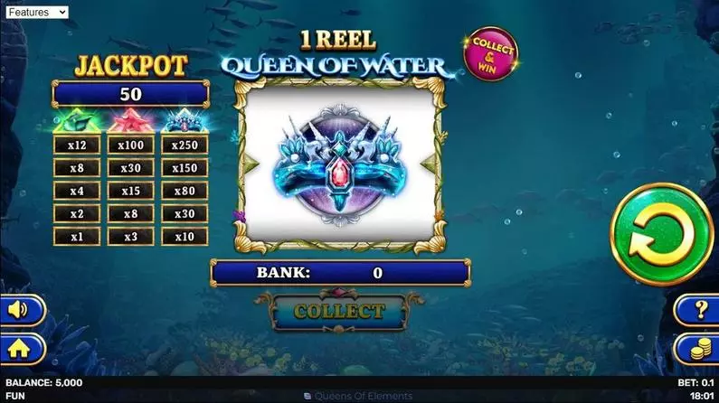 Main Screen Reels - 1 Reel Queen Of Water Spinomenal  