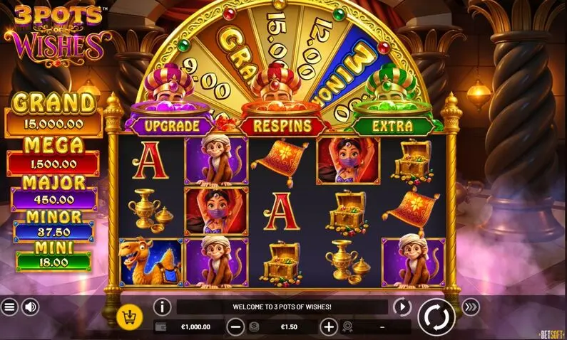 Main Screen Reels - 3 Pots of Wishes BetSoft  