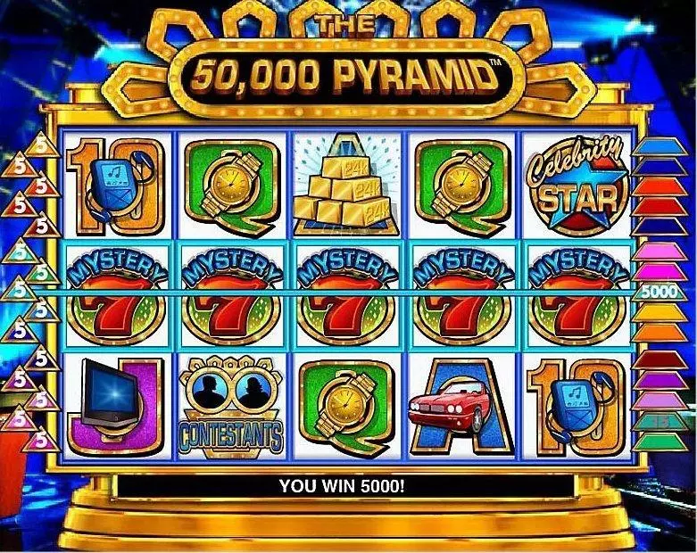 Introduction Screen - 50,000 Pyramid IGT  