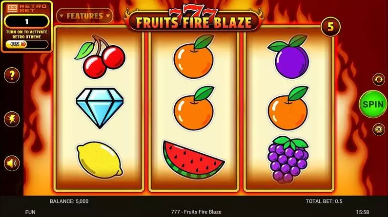 Main Screen Reels - 777 – Fruits Fire Blaze Spinomenal  