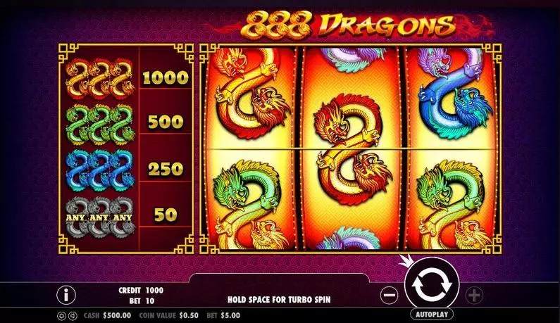 Main Screen Reels - 888 Dragons Pragmatic Play  