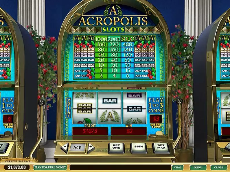 Main Screen Reels - Acropolis PlayTech Classic 