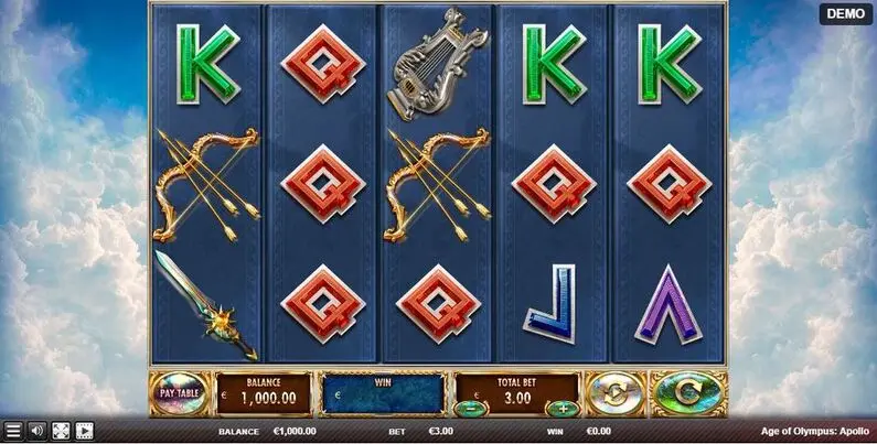  - Age of Olympus: Apollo Red Rake Gaming Cascading Reels 
