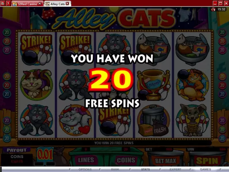 Bonus 1 - Alley Cats Microgaming Coin Based 