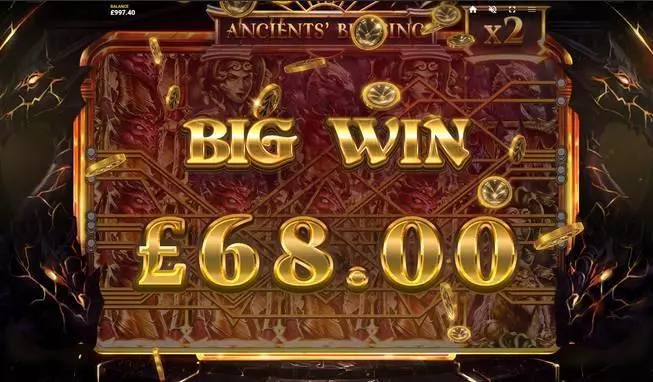 Winning Screenshot - Ancients' Blessing Red Tiger Gaming  