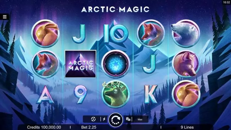 Main Screen Reels - Arctic Magic Microgaming  