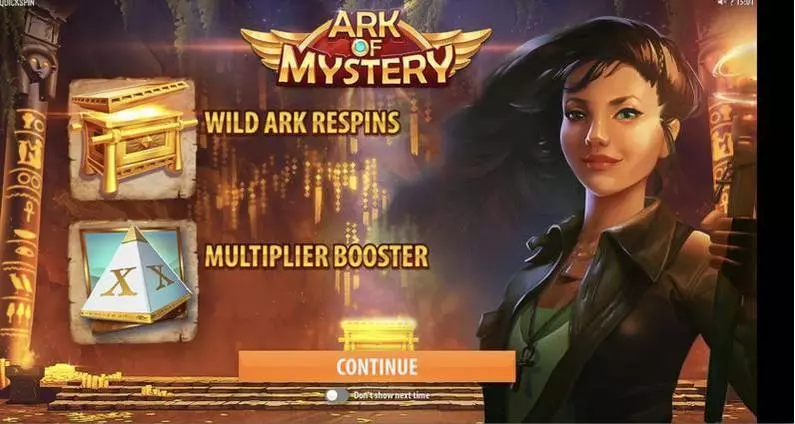 Info and Rules - Ark of Mystery Quickspin  