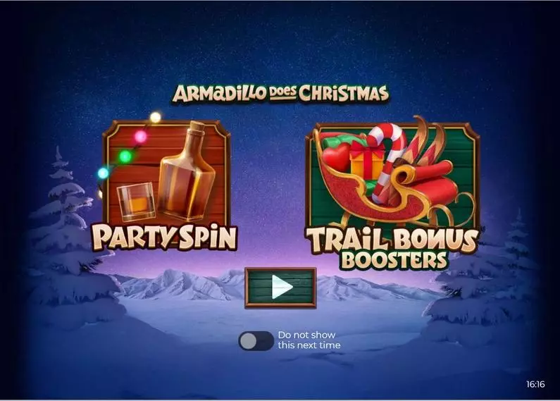 Introduction Screen - Armadillo Does Christmas 2023 Armadillo Studios Buy Bonus 