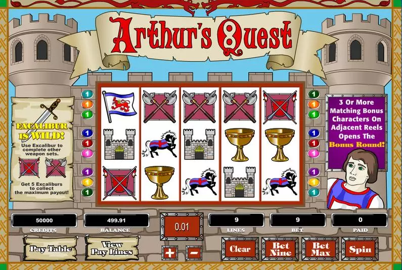 Main Screen Reels - Arthur's Quest Amaya Bonus Round 