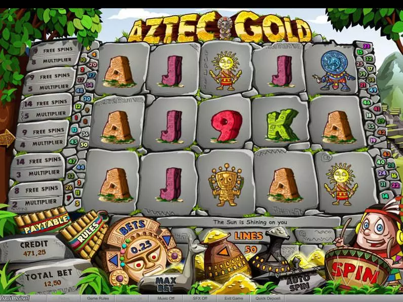 Main Screen Reels - Aztec Gold bwin.party Video 