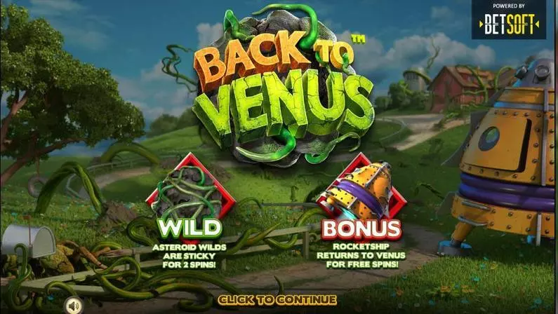 Info and Rules - Back to Venus BetSoft  