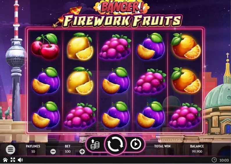 Main Screen Reels - Banger! Firework Fruits Apparat Gaming  