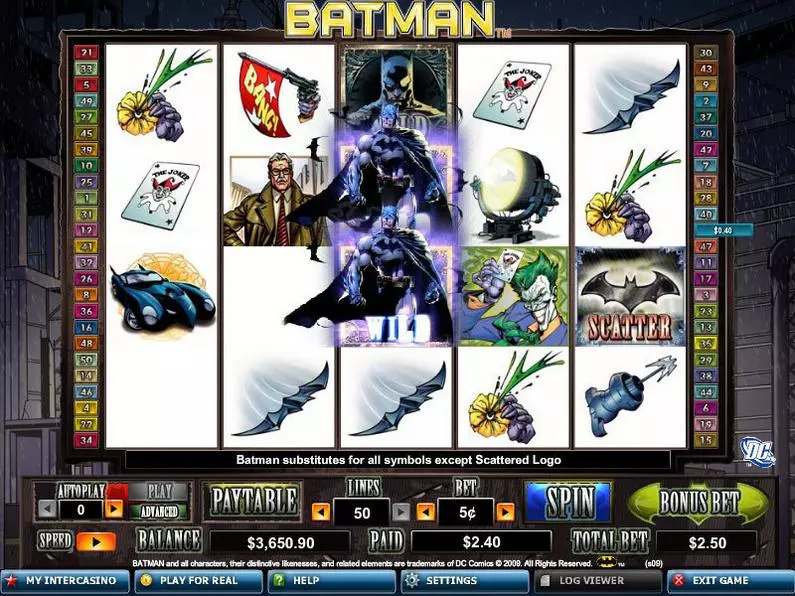 Main Screen Reels - Batman Amaya Extra Bet 