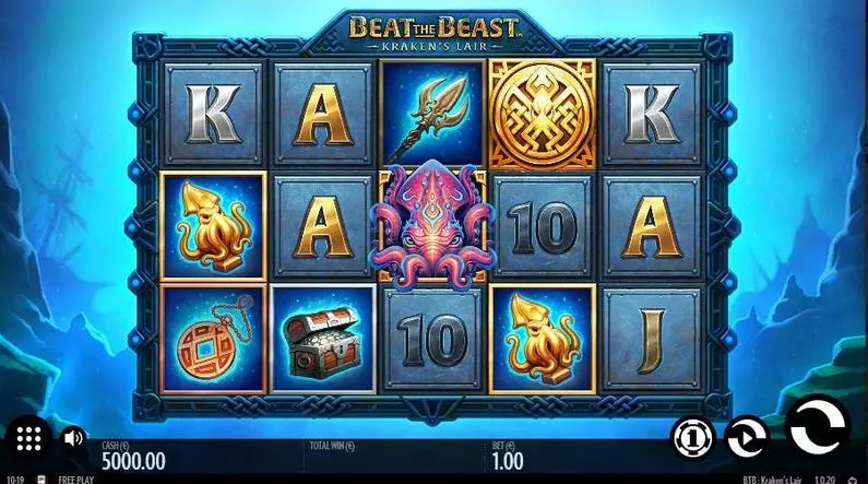 Main Screen Reels - Beat the Beast: Kraken's Lair Thunderkick Bonus Round 