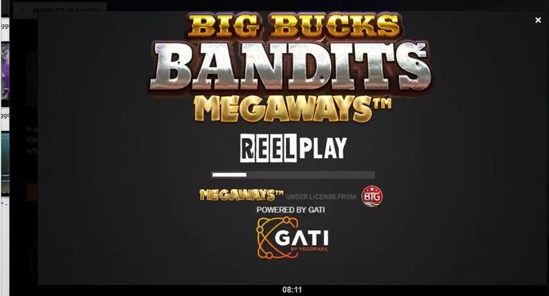 Introduction Screen - Big Bucks Bandits Megaways ReelPlay Megaways 