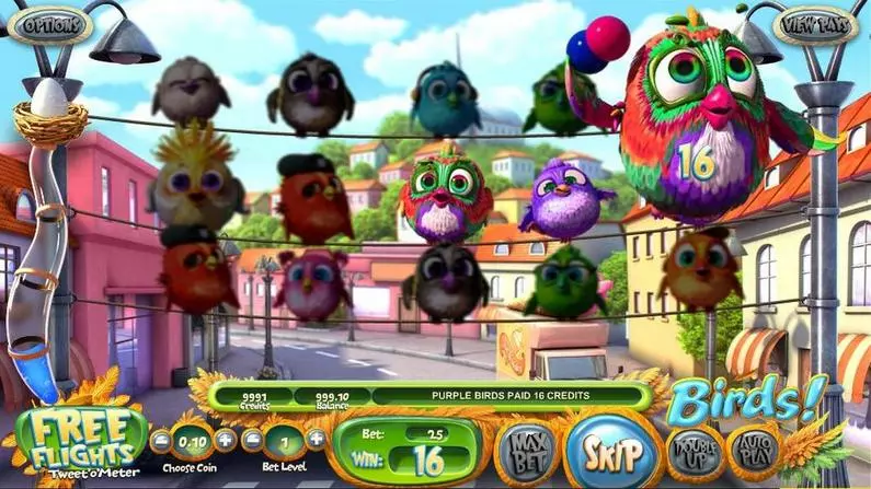 Introduction Screen - Birds BetSoft 3D Slot Slots3 TM