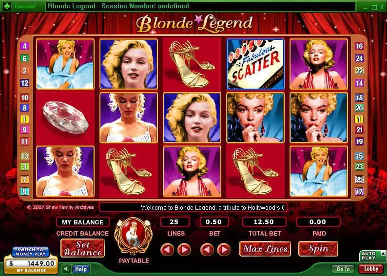 Main Screen Reels - Blonde Legend 888 Video 