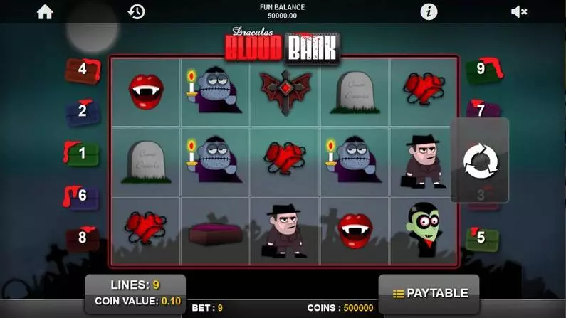 Main Screen Reels - Blood Bank 1x2 Gaming  