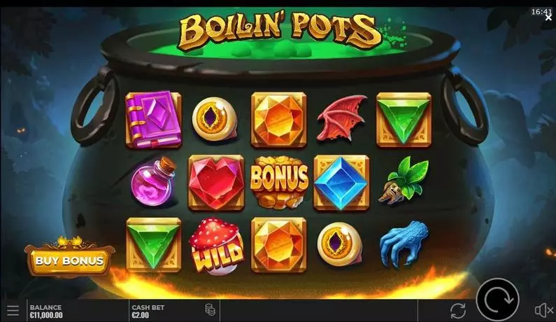Main Screen Reels - Boiling Pots  Yggdrasil Buy Bonus 