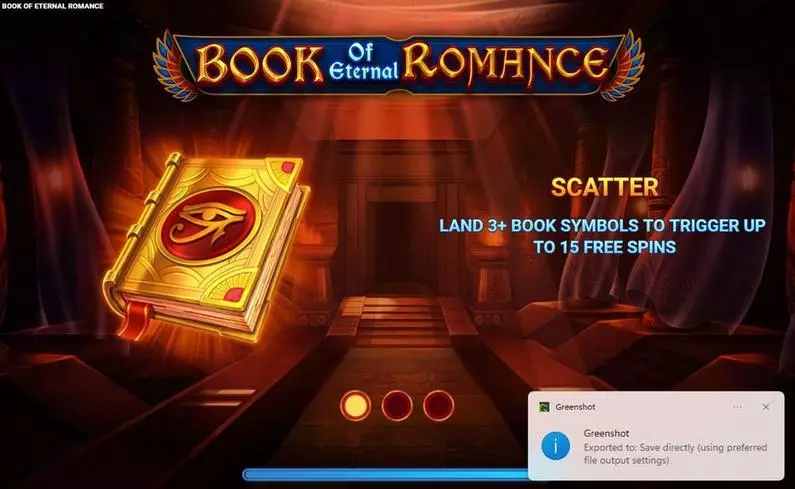 Introduction Screen - Book of Eternal Romance Wizard Games  