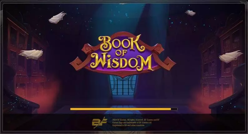 Introduction Screen - Book Of Wisdom BF Games  