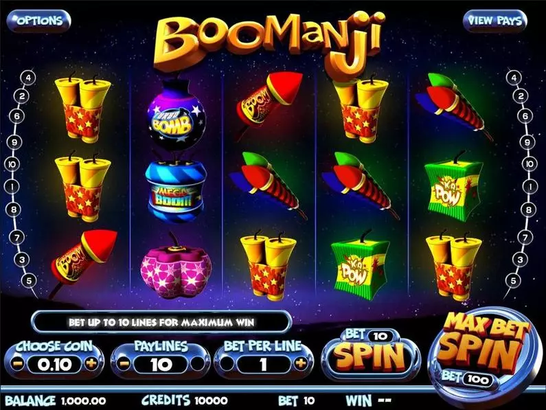Introduction Screen - Boomanji BetSoft 3D Slot ToGo TM