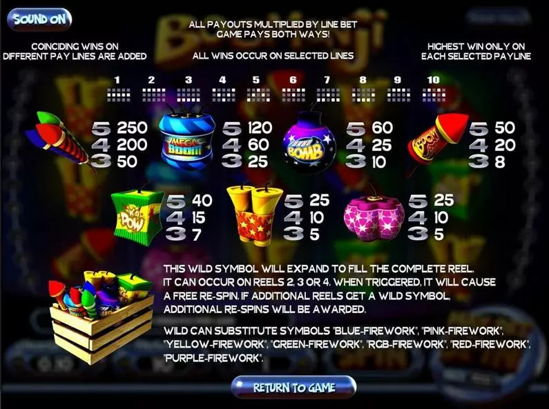 Info and Rules - Boomanji BetSoft 3D Slot ToGo TM