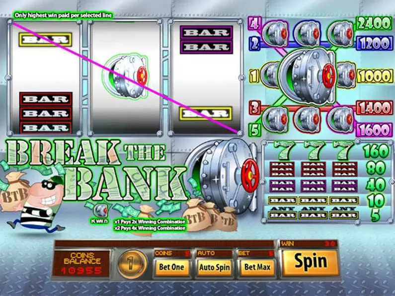 Main Screen Reels - Break The Bank Saucify  