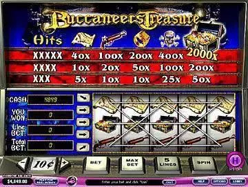 Main Screen Reels - Buccaneers Treasure PlayTech  