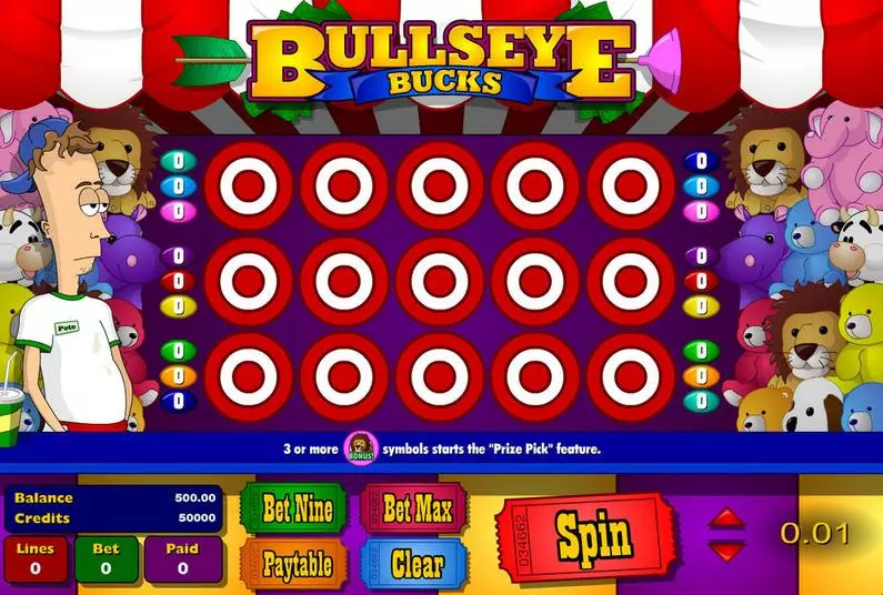 Main Screen Reels - Bullseye Bucks Amaya Bonus Round 