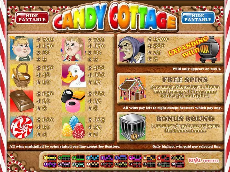Info and Rules - Candy Cottage Rival Video 