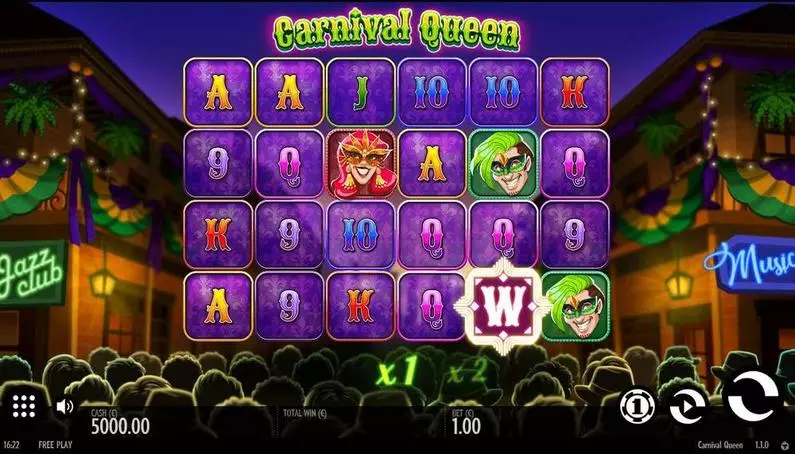 Main Screen Reels - Carnival Queen Thunderkick 4096 Ways 