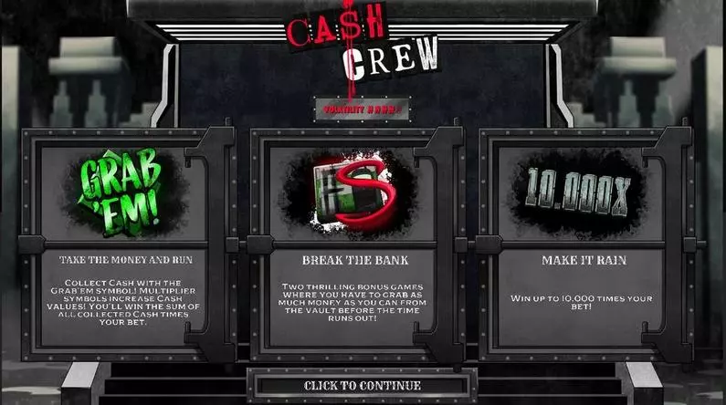 Info and Rules - Cash Crew Hacksaw Gaming  