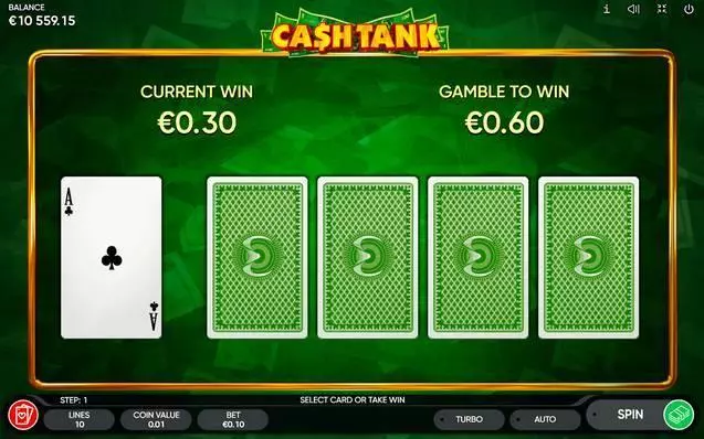 Gamble Winnings - Cash Tank Endorphina Both ways 