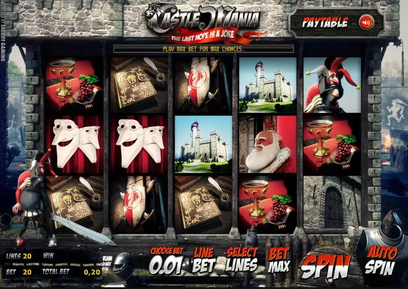 Main Screen Reels - Castle Mania Sheriff Gaming 3D Slot 