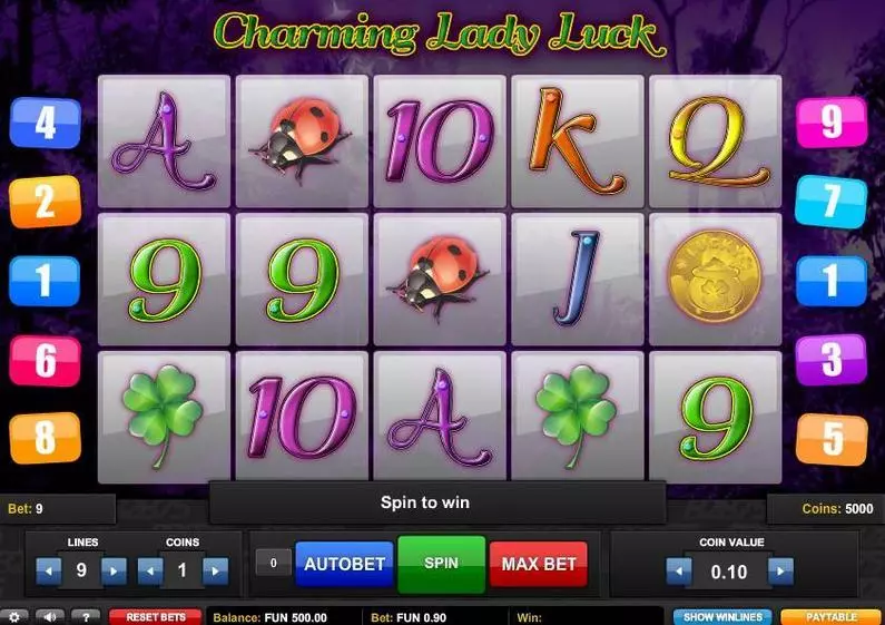 Main Screen Reels - Charming Lady Luck 1x2 Gaming  