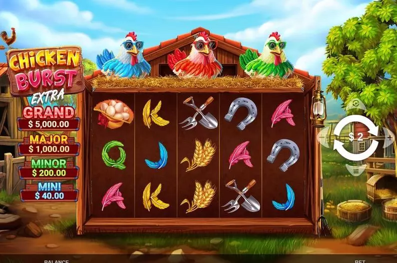 Main Screen Reels - Chicken Burst Extra Wizard Games  