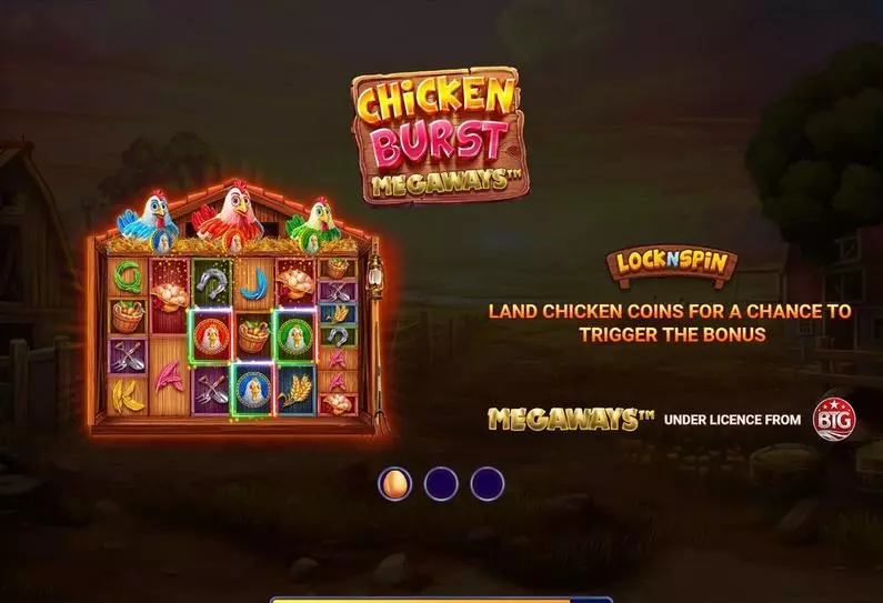 Introduction Screen - Chicken Burst Megaways Wizard Games Megaways 