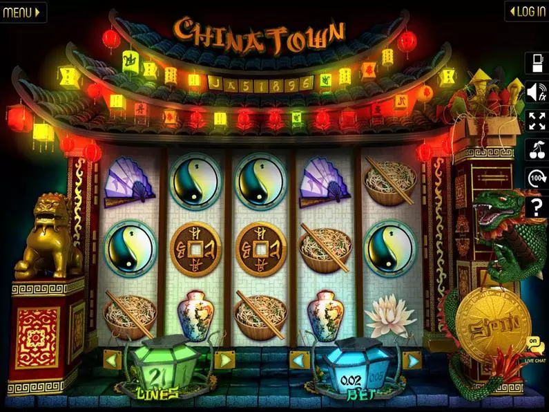 Main Screen Reels - Chinatown Slotland Software Video 