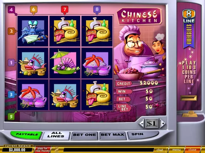 Main Screen Reels - Chinese Kitchen PlayTech Video 