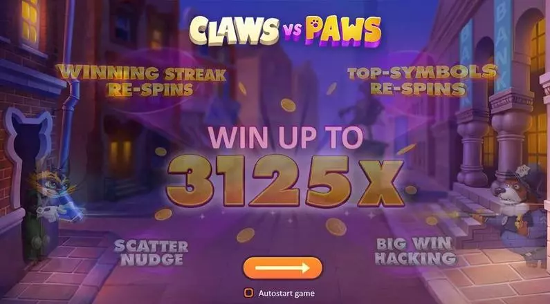 Info and Rules - Claws vs Paws Playson Fixed Lines 