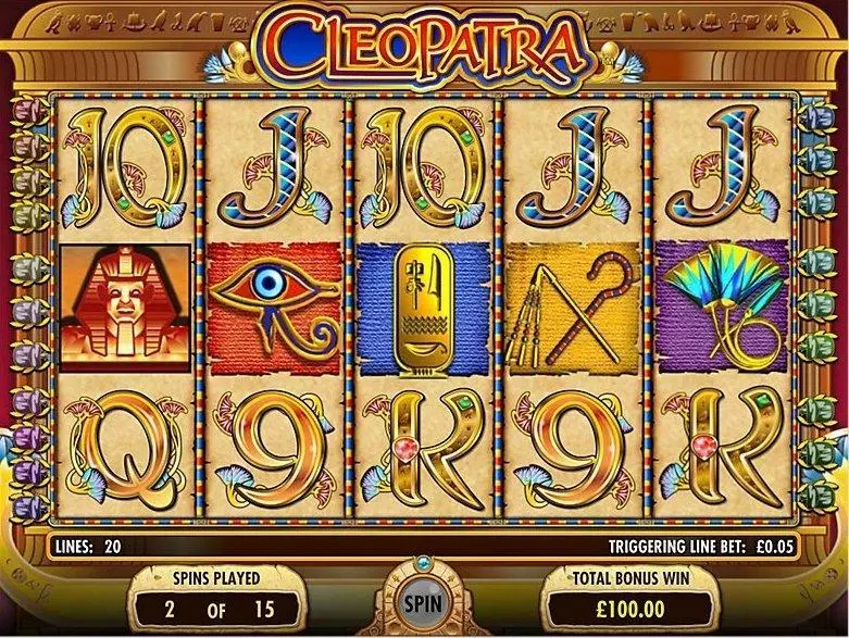 Introduction Screen - Cleopatra IGT Video 