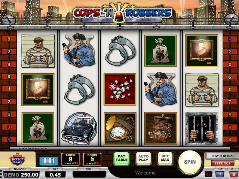 Main Screen Reels - Cops n Robbers Play'n GO Video 