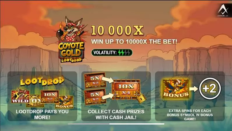Introduction Screen - Coyote Gold AvatarUX  