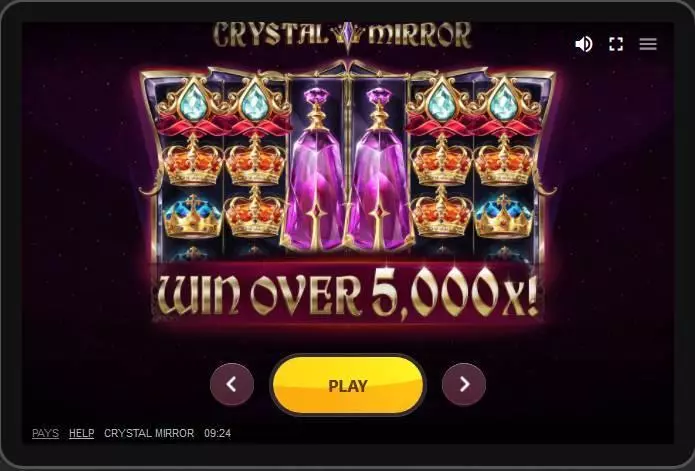 Main Screen Reels - Crystal Mirror Red Tiger Gaming  