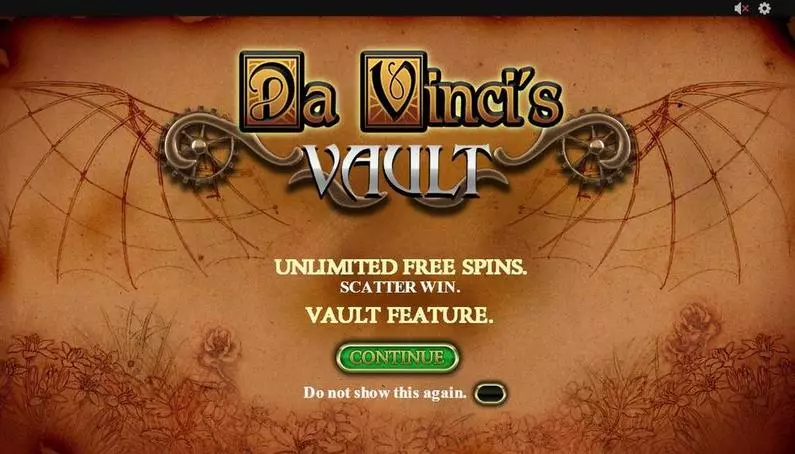 Info and Rules - Da Vinci's Vault PlayTech  