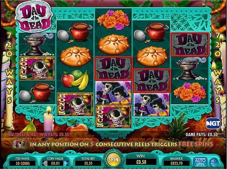 Introduction Screen - Day of the Dead IGT  