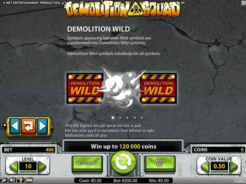 Bonus 1 - Demolition Squad NetEnt Video 